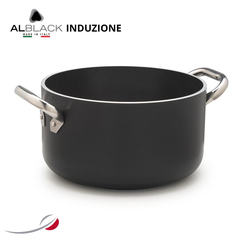 ALBLACK Casseruola alta 2 maniglie ø28cm