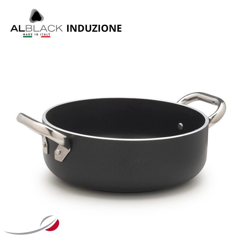 ALBLACK Casseruola bassa 2 maniglie ø20cm