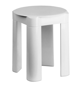 SGABELLO BAGNO IN ABS BIANCO PER DOCCIA