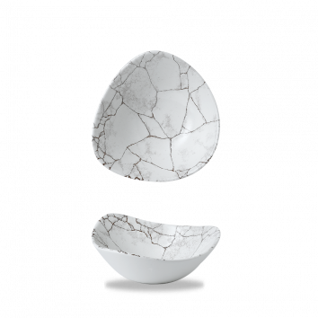 STUDIO PRINTS KINTSUGI AGATE GREY LOTUS BOWL