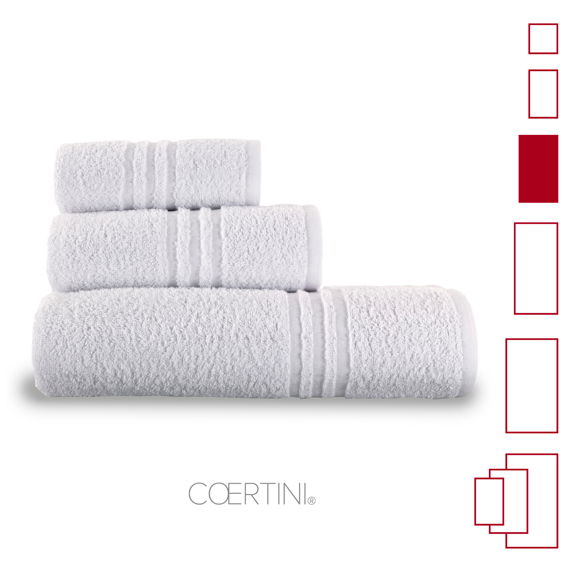 CHIOGGIA Salvietta 60x100 400g/mq bianco