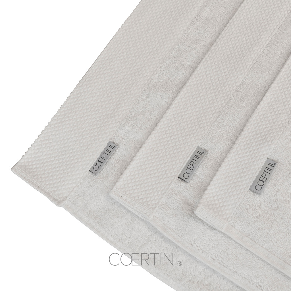 BELLAGIO Tris spugna 550g/mq bianco