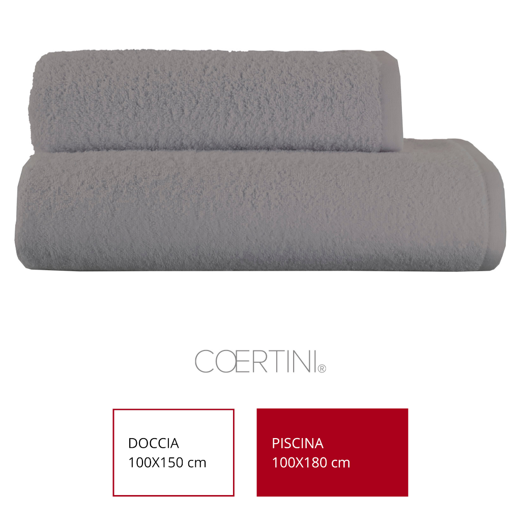 STOCCOLMA Telo piscina 100x180 400g/mq GRIGIO idh