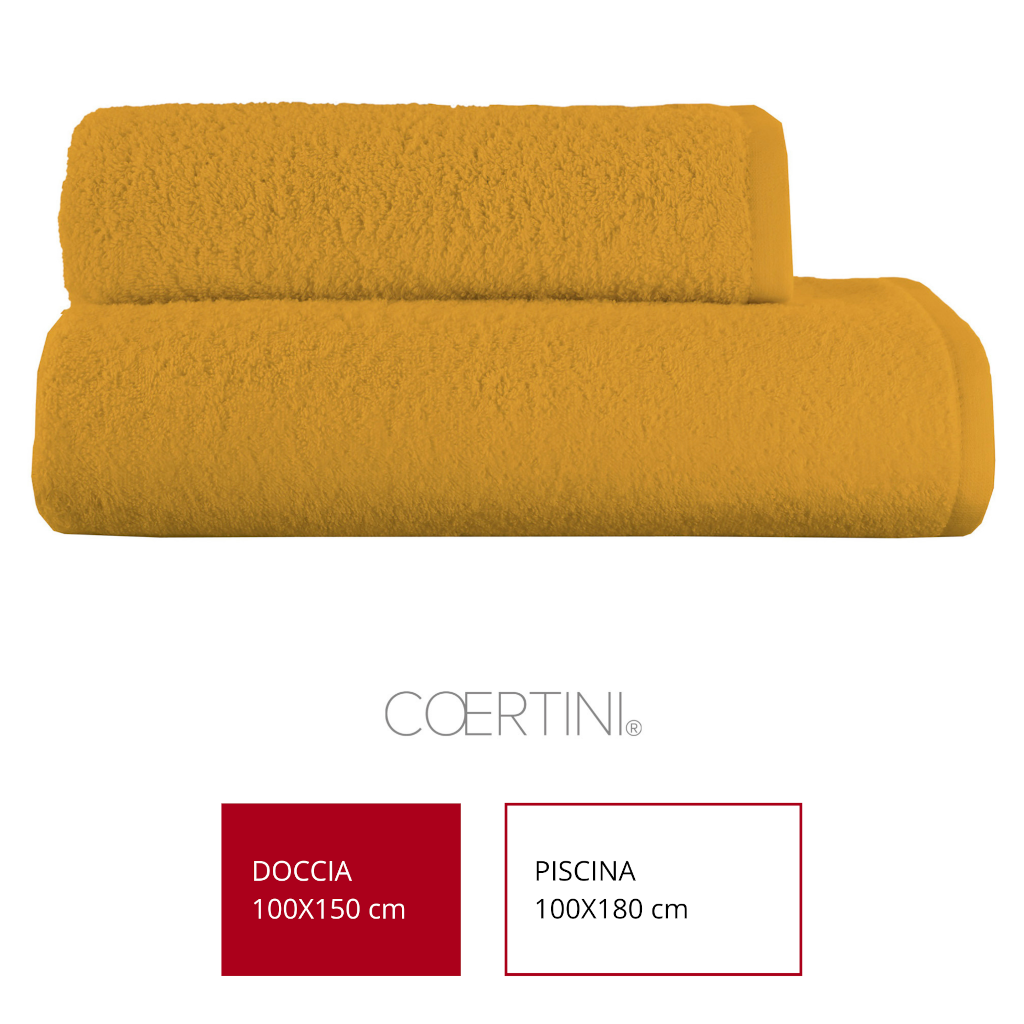 STOCCOLMA Telo doccia 100x150 400g/mq SENAPE idh