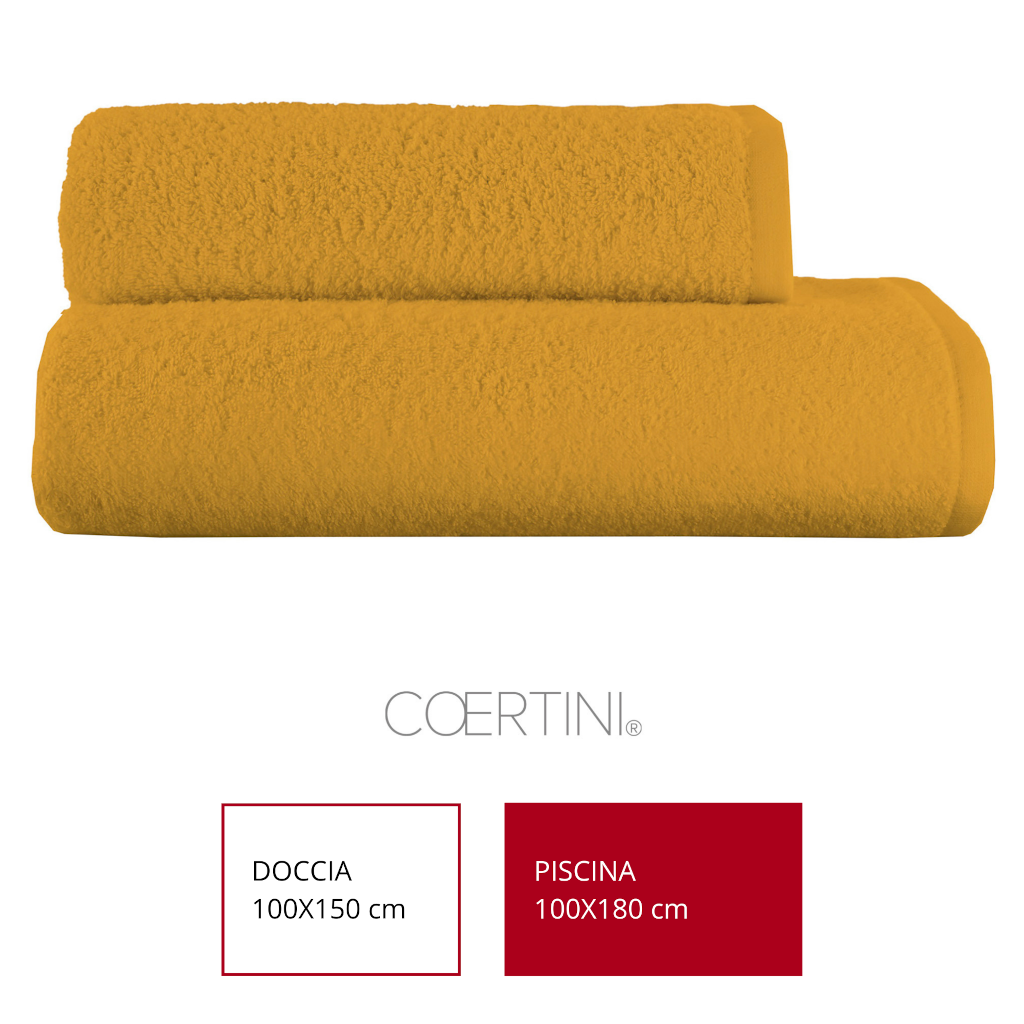 STOCCOLMA Telo piscina 100x180 400g/mq SENAPE idh