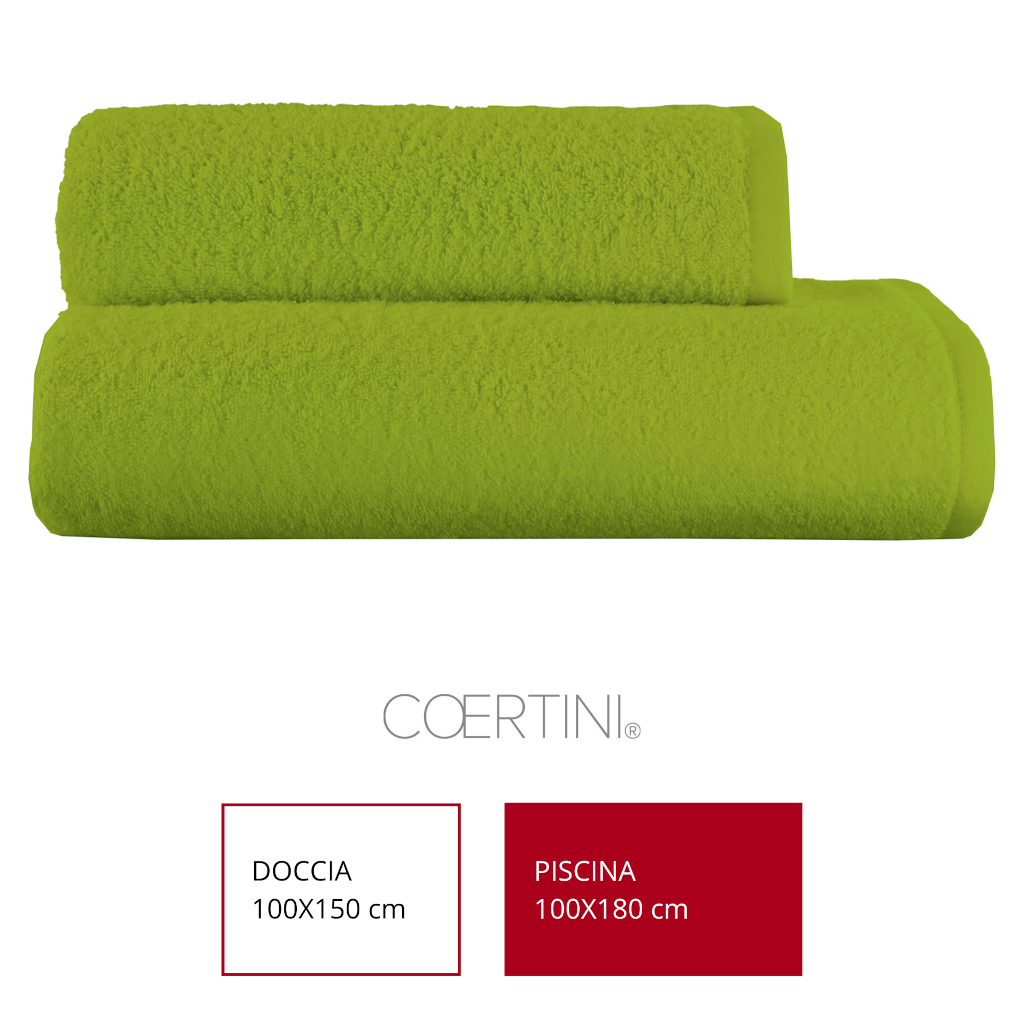 STOCCOLMA Telo piscina 100x180 400g/mq LIME idh