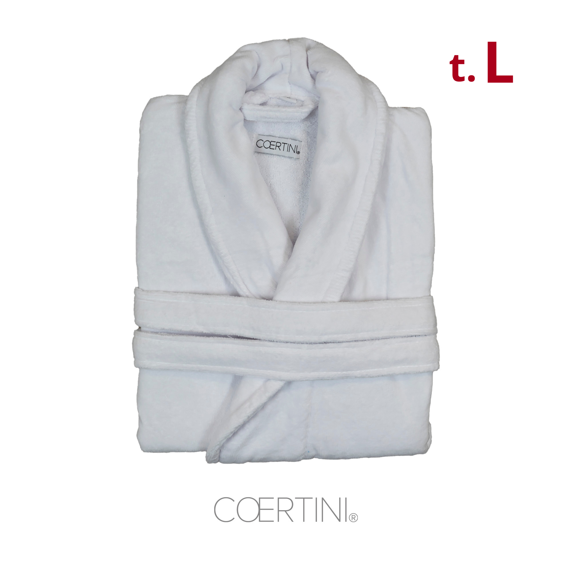 SAINT TROPEZ Accappatoio L scialle 450g/mq bianco