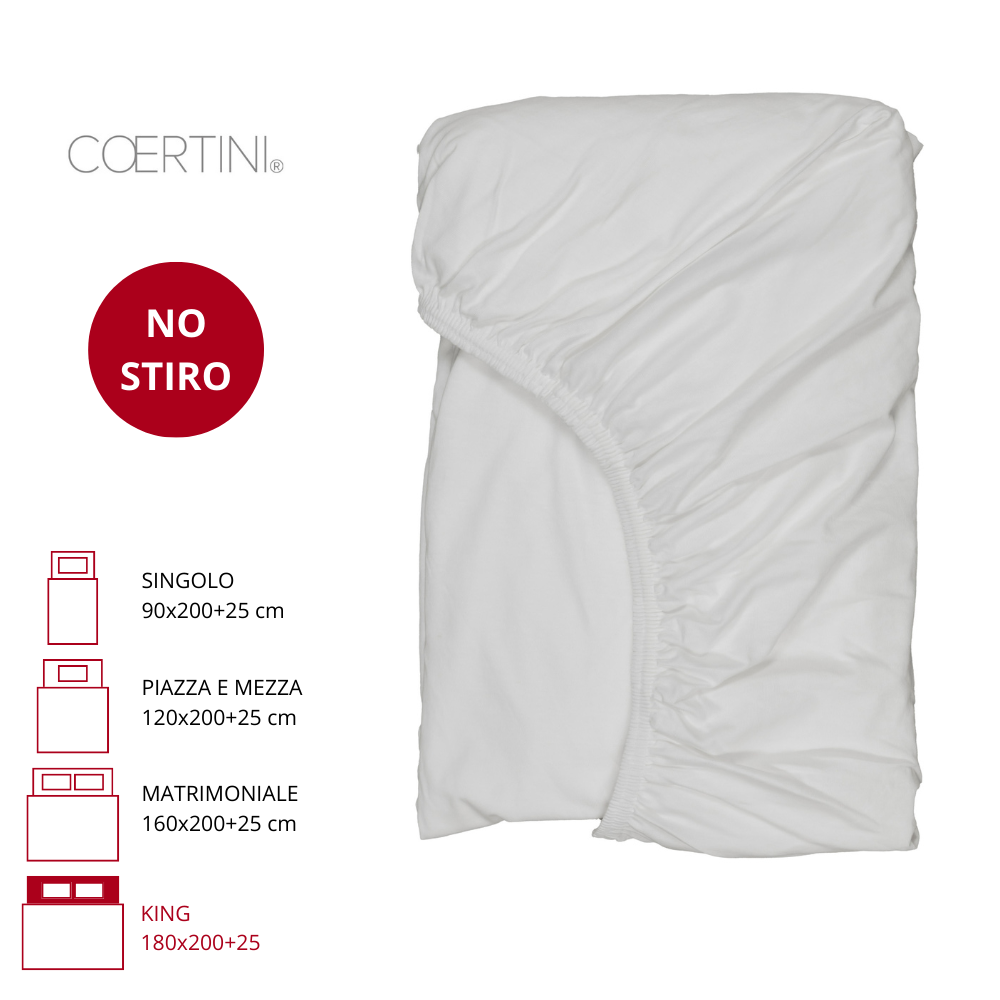 SONDRIO Lenzuolo angoli KING 180x200+25