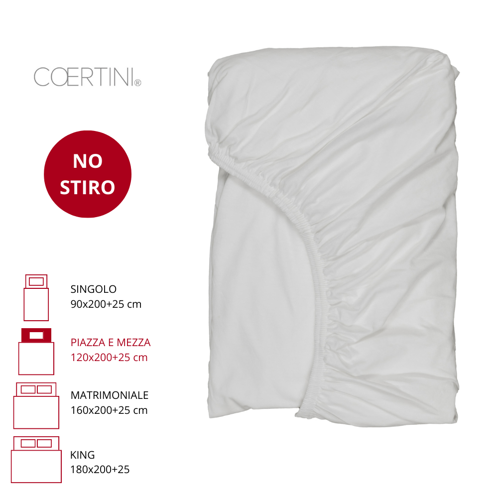 SONDRIO Lenzuolo angoli PIAZZA E MEZZA 120x200+25