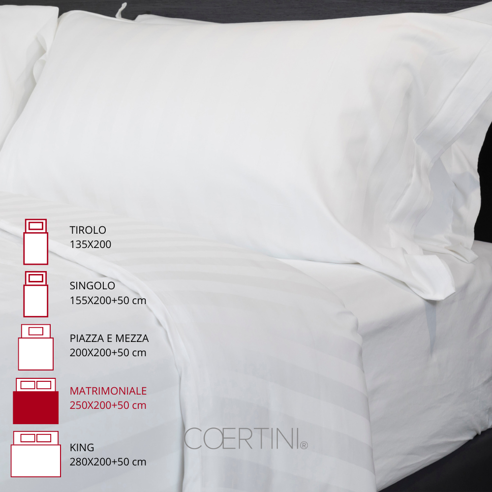 MONACO Copripiumino MATRIMONIALE RIGA 250x200+50