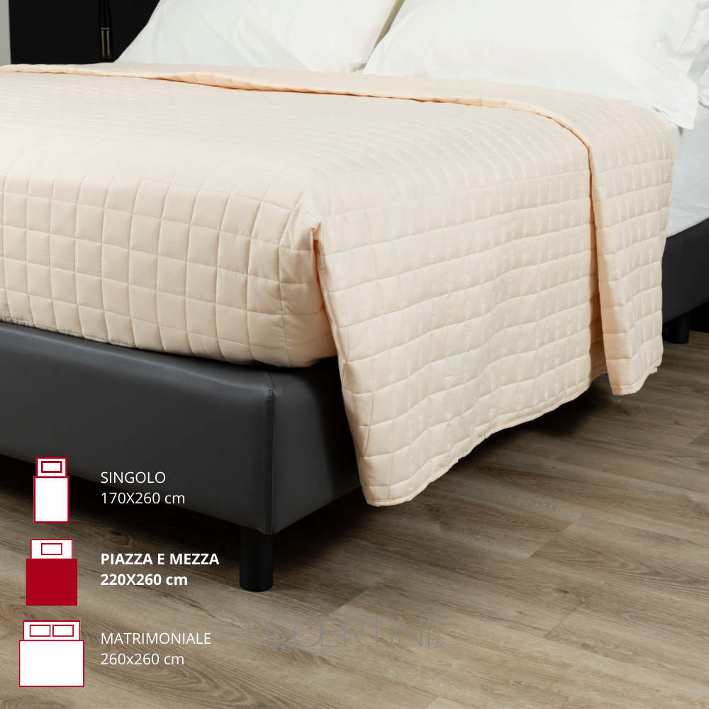 TAORMINA Trapuntino PIAZZA E MEZZA 100g/mq PANNA