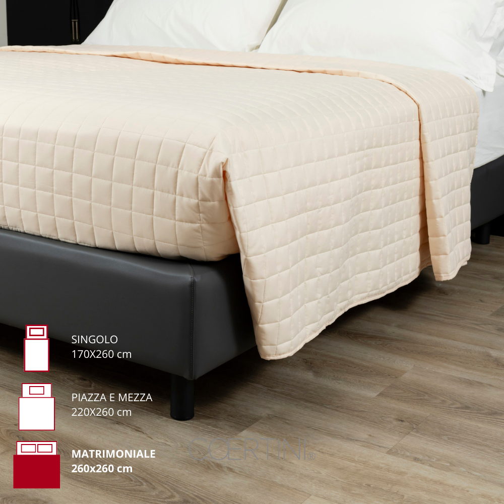 TAORMINA Trapuntino MATRIMONIALE 100g/mq PANNA