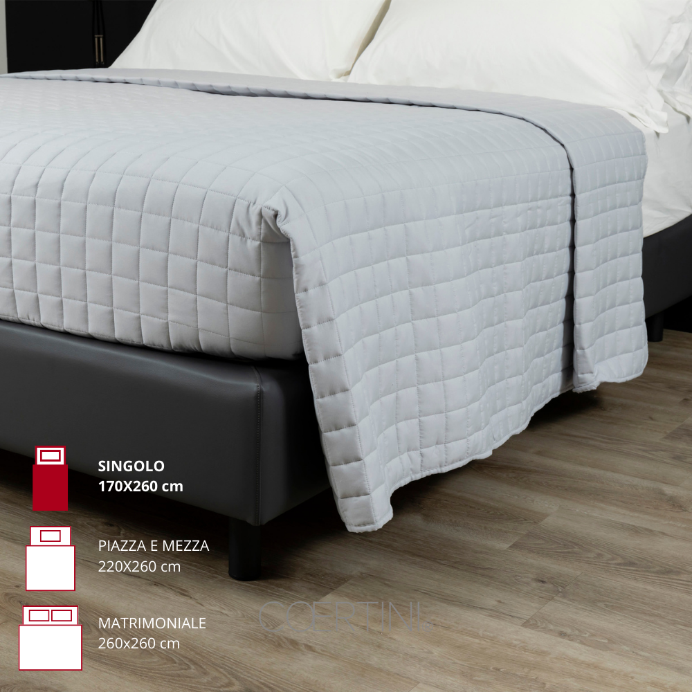 TAORMINA Trapuntino SINGOLO 100g/mq GRIGIO