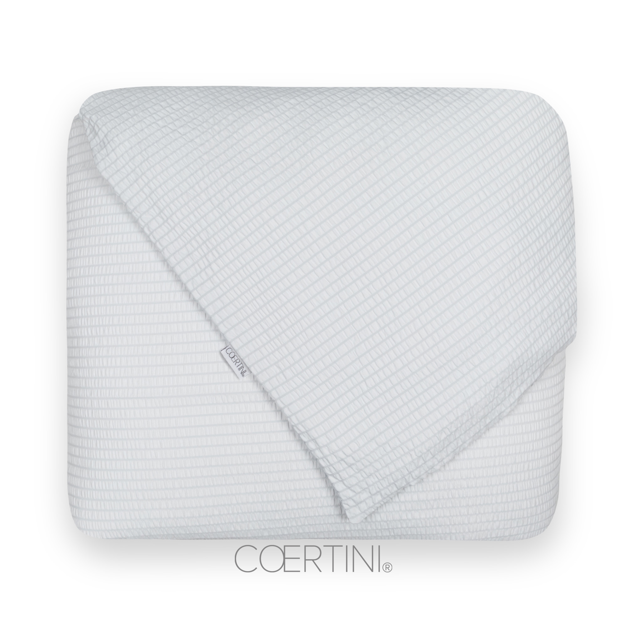 SEERSUCKER Copripiumino singolo GRIGIO