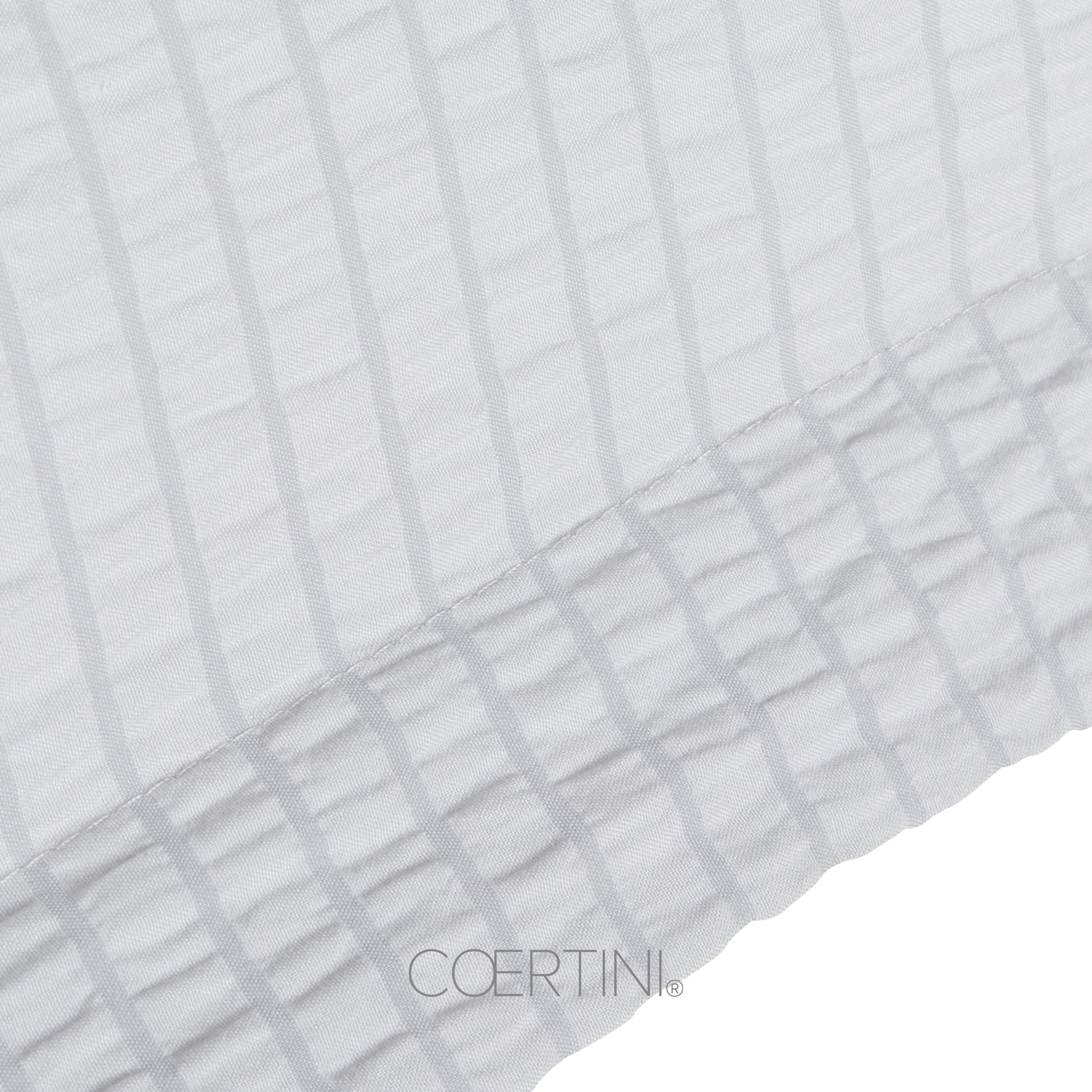 SEERSUCKER Copripiumino singolo GRIGIO