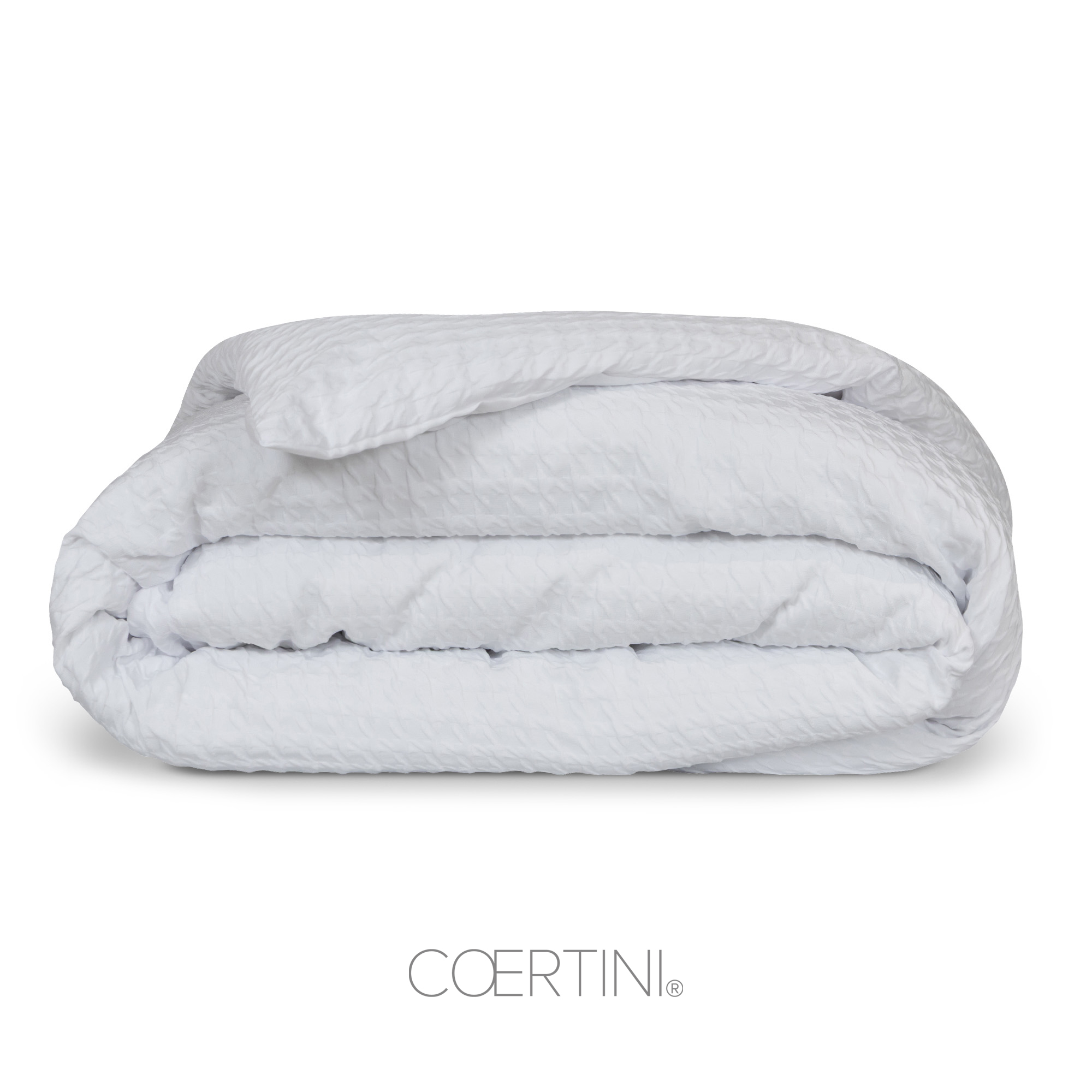 PIED DE POULE Copripiumino king BIANCO