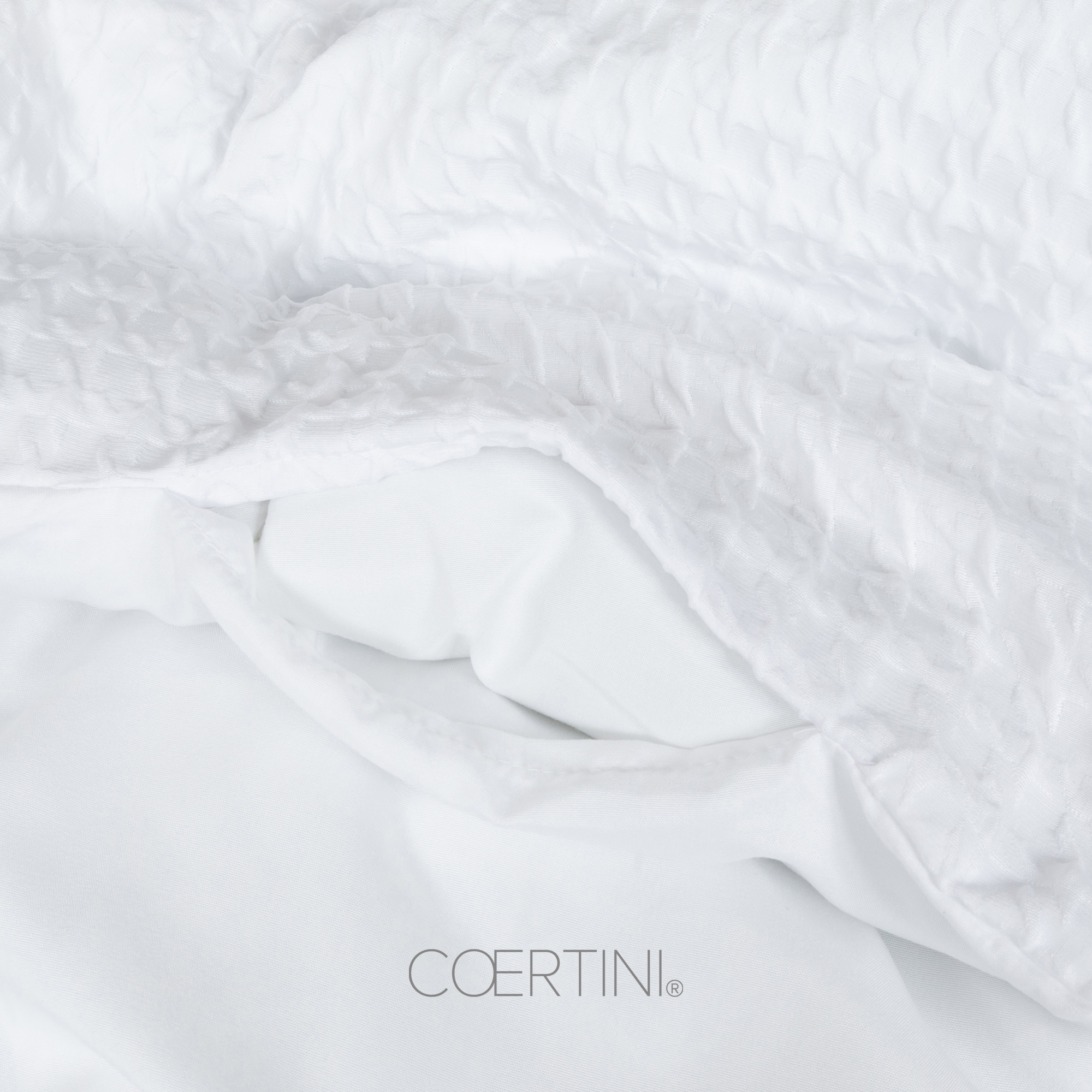 PIED DE POULE Copripiumino king BIANCO