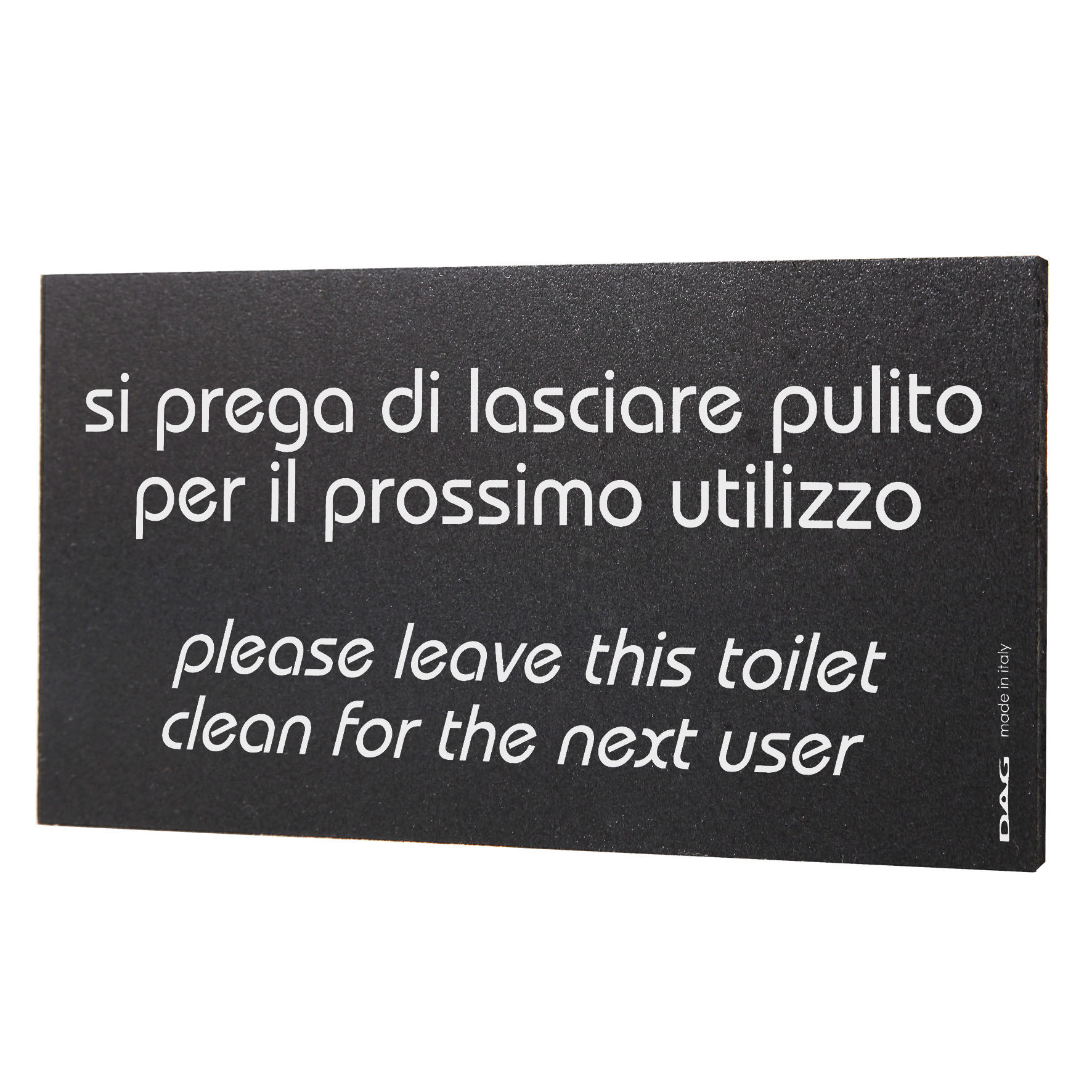 Pittogramma PULITO 8x15 cm da parete