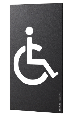 Pittogramma DIVERSAMENTE ABILI 8x15 cm da paret