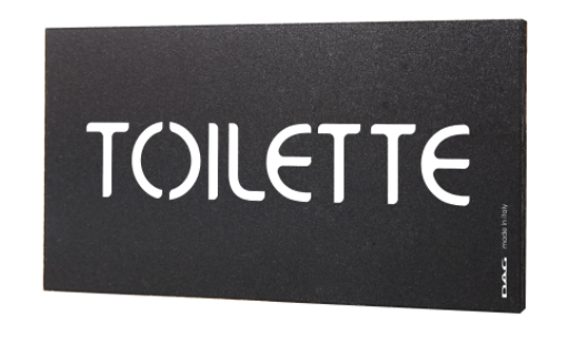 Pittogramma TOILETTE 8x15 cm da parete