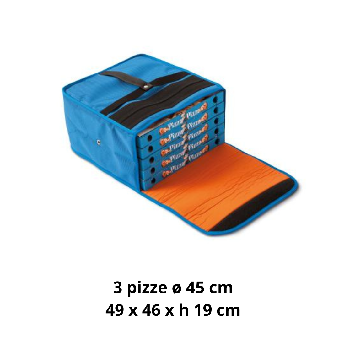 Borsa termica pizza delivery 3 x ø45cm