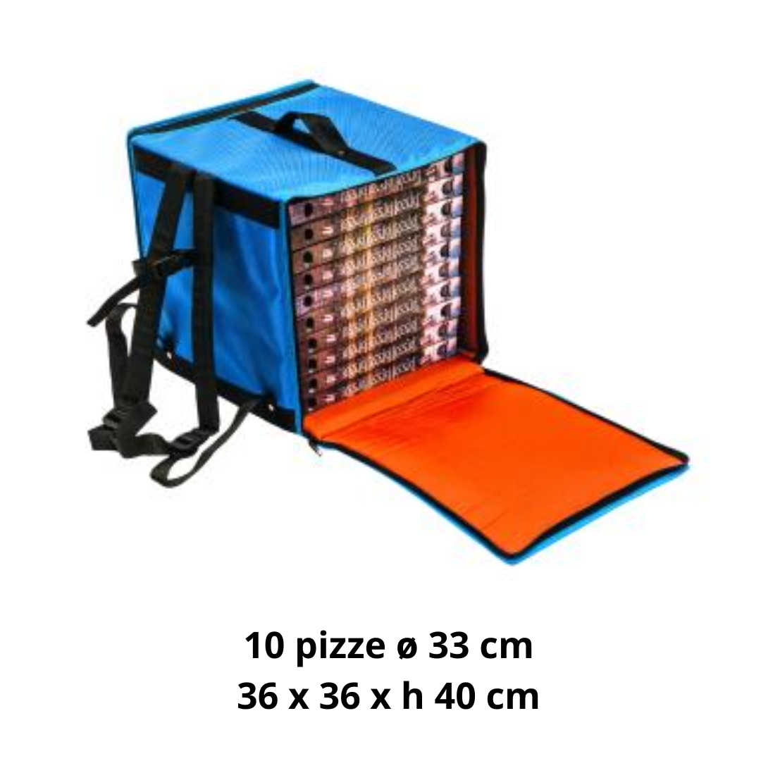 Zaino termico pizza 10 x ø36cm