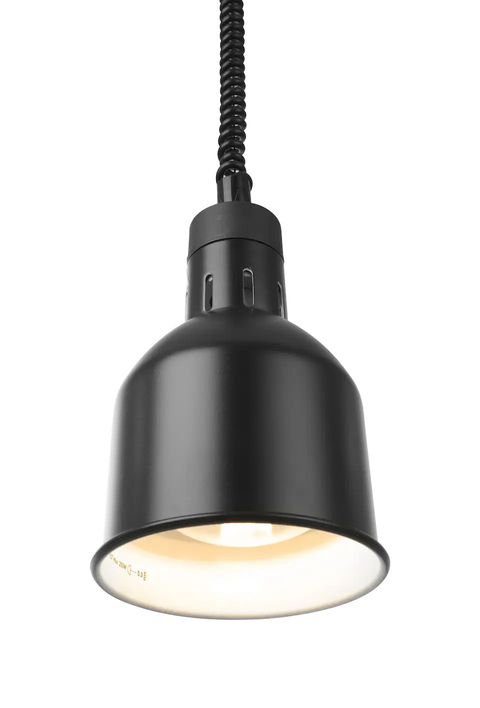 Lampada termica cilindrica riscaldante NERO