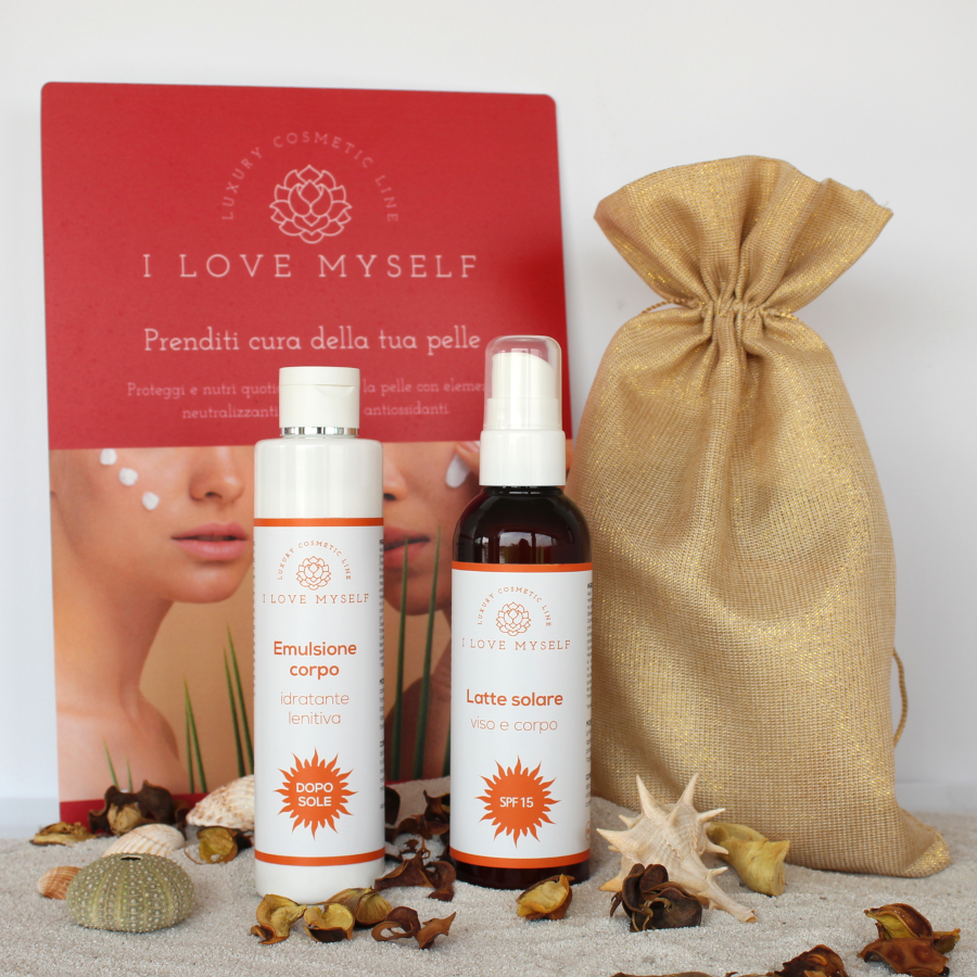 I LOVE MY SELF, KIT SOLARE SPF15 E DOPOSOLE 200 ML