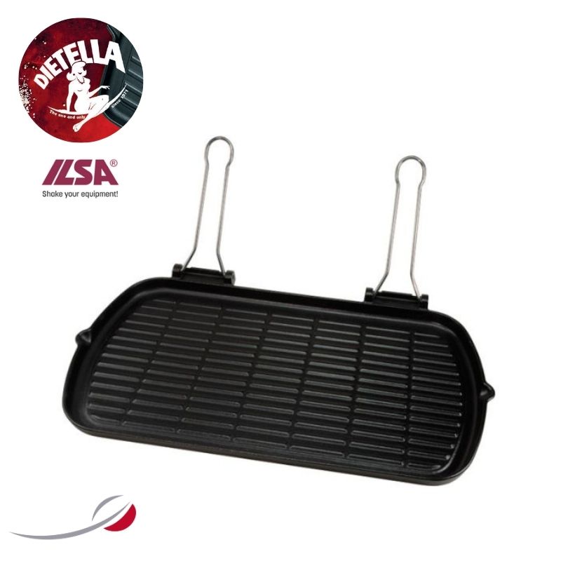 MAXIDIETELLA Bistecchiera ghisa 2 manici 27x50cm