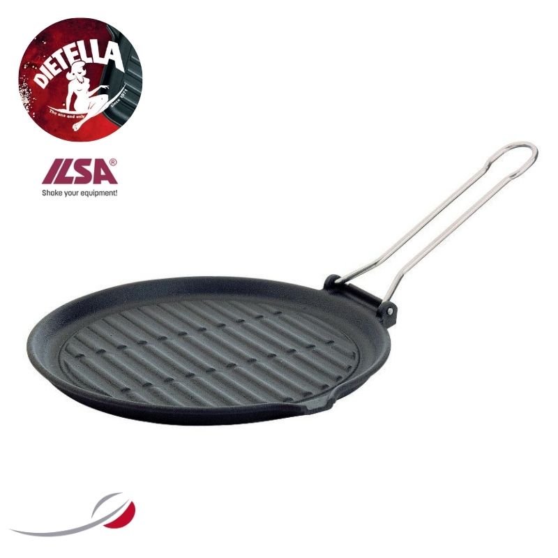 DIETELLA Bistecchiera ghisa 1 manico ø26cm