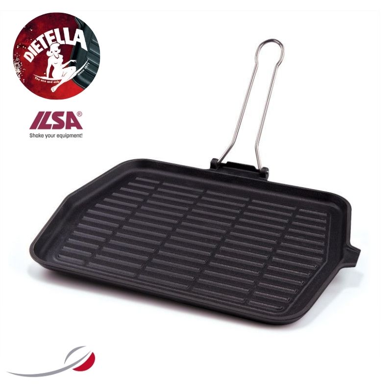 DIETELLA Bistecchiera Chef ghisa 1 manico 28x36cm