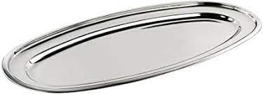 VASSOIO OVALE PORTATA PESCE CM.70 ACCIAIO INOX