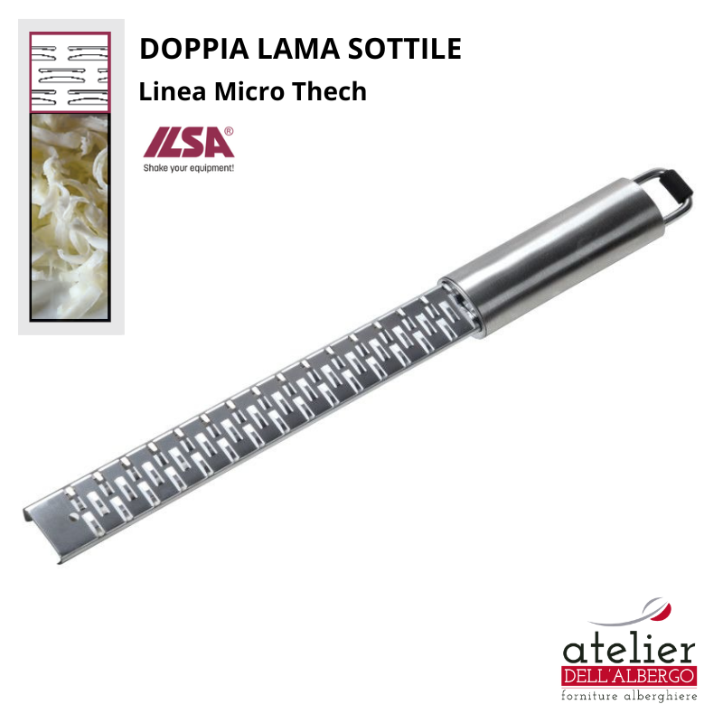 Grattugia Doppia Lama Fine Inox micro-affilata