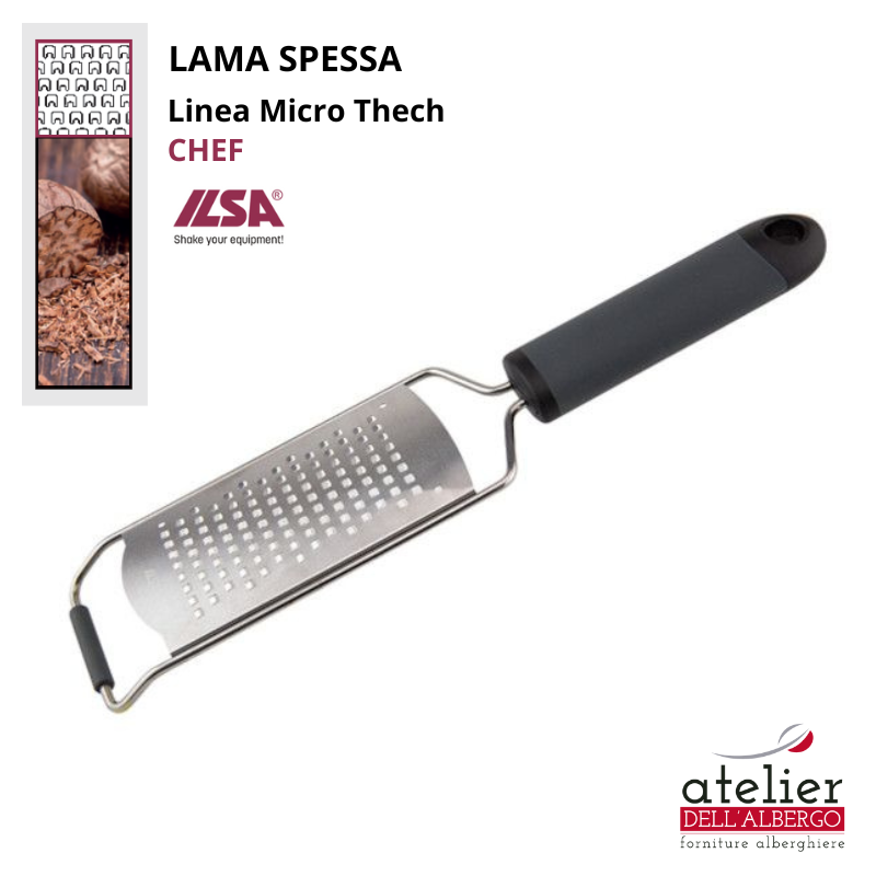 Grattugia Lama Spessa Inox PP TPR micro-affilata