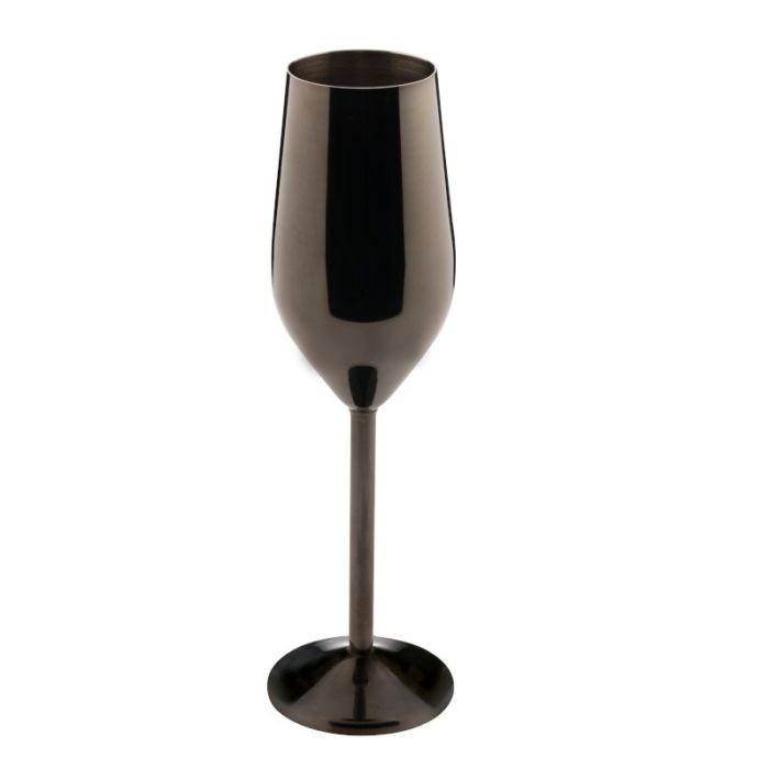 Champagne glass Inox 24cl ILSA PVD Nero