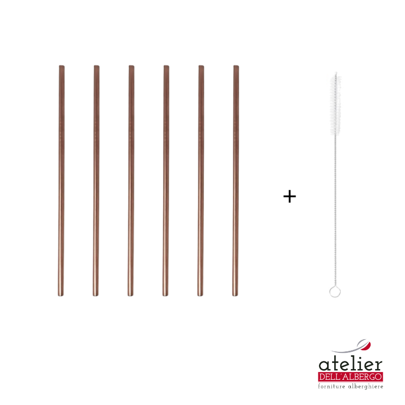 Cannucce DRITTE Inox 6pz ILSA Rame