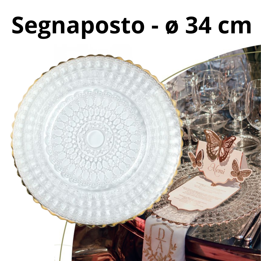HELIOS Segnaposto Ø 34 h 2,5 cm Barocco