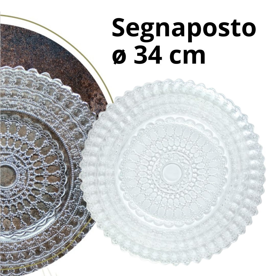 HELIOS Segnaposto Ø 34 h 2,5 cm Barocco ORO