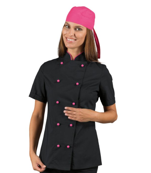 GIACCA LADY EXTRA LIGHT M/M NERO + FUXIA