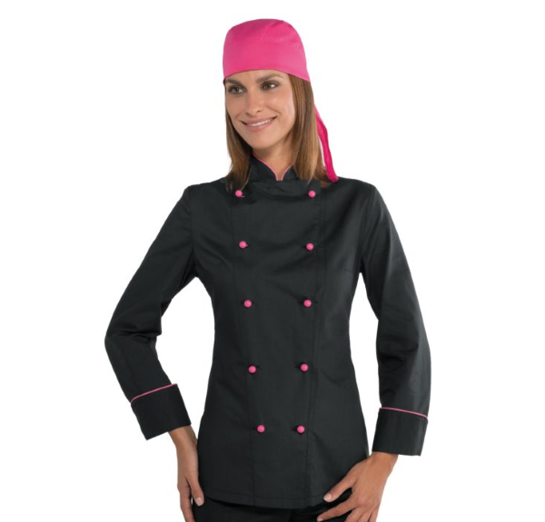 GIACCA LADY EXTRA LIGHT NERO+FUXIA