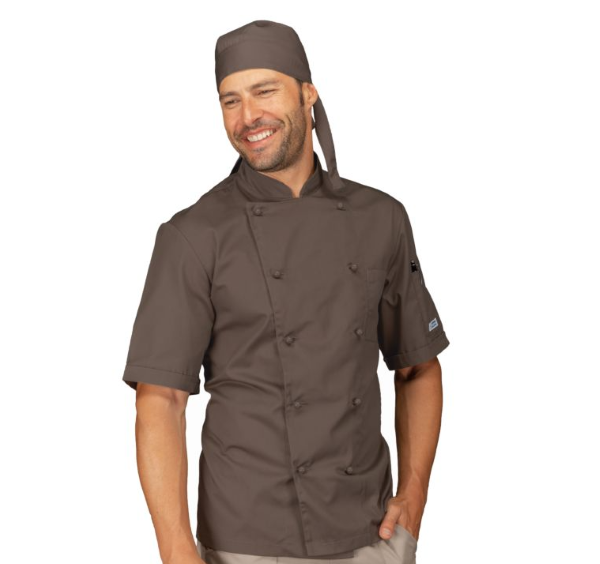 GIACCA CUOCO FANGO MEZZA MANICA