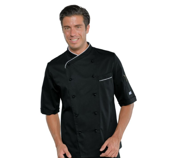 GIACCA PANAMA SLIM MEZZA MANICA NERO + BIANCO