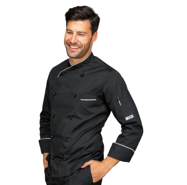 GIACCA PANAMA SLIM NERO + BIANCO 65% POLYESTE