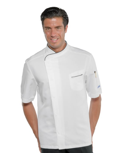 GIACCA CUOCO BILBAO MEZZA MANICA BIANCO+NERO