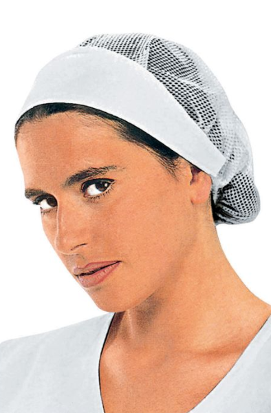 CUFFIA DONNA C/RETE BIANCO