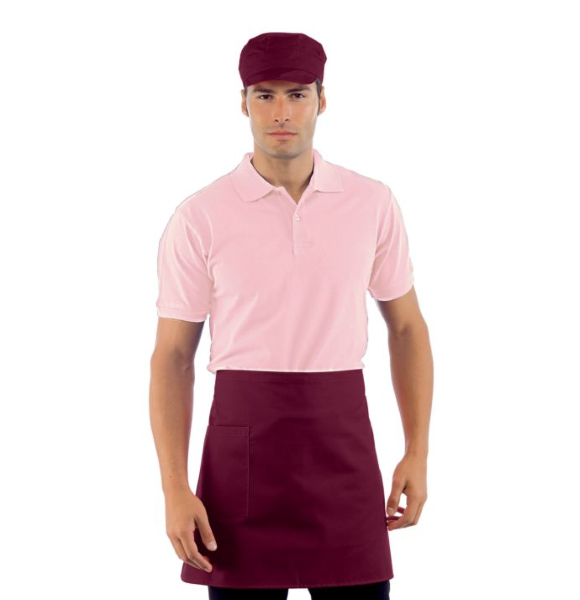 GREMBIULE VITA CM 70X46 C/TASCA BORDEAUX