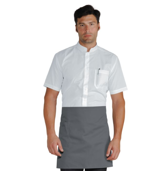 GREMBIULE VITA CM 70X46 C/TASCA GRIGIO