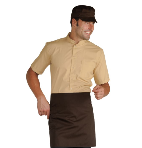 GREMBIULE VITA CM 70X46 C/TASCA CACAO