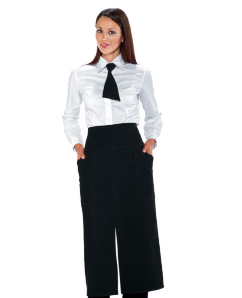 GREMBIULE VERSAILLES CON SPACCO NERO