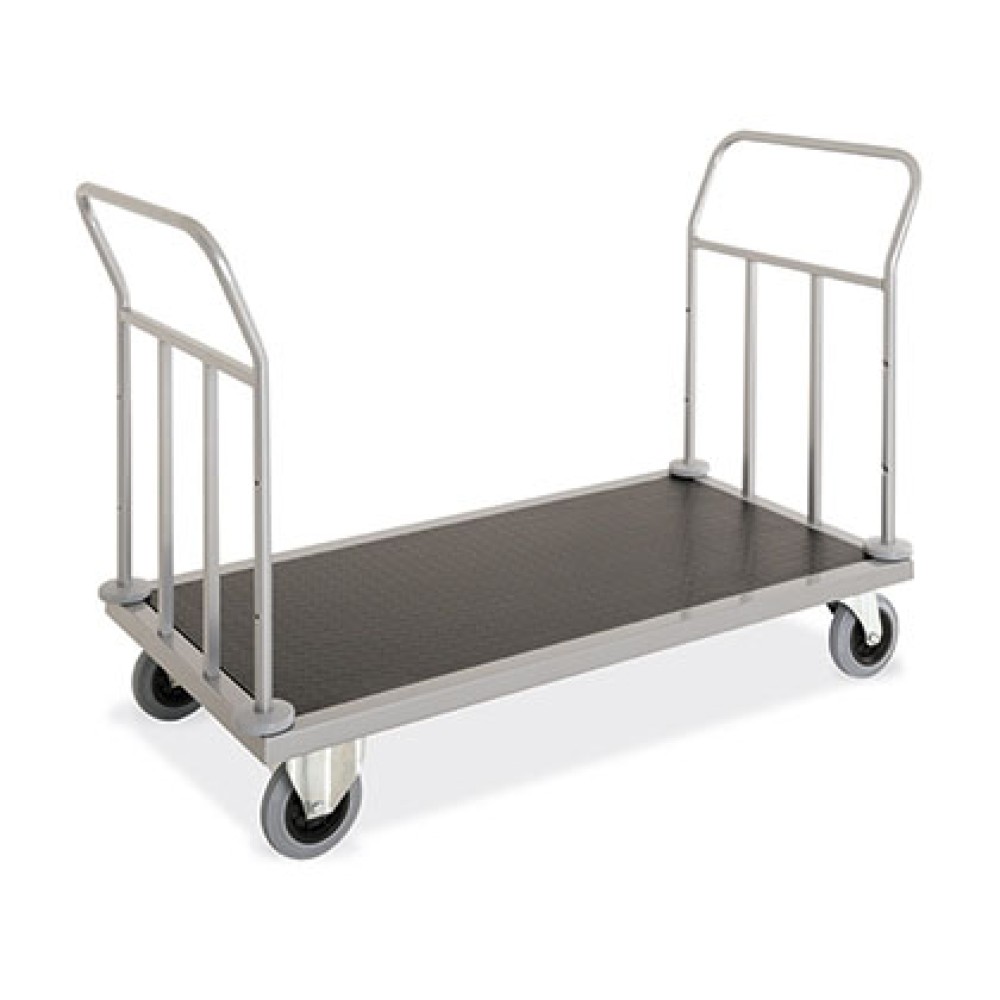 CARRELLO PORTABAGAGLI ACCIAIO, MOQUETTE 144X66X95